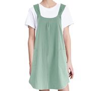 Crossed Aprons For Women With Pockets - Baking Aprons Crossed Back | Soft Kitchen Apron For Painting, Cooking Apronn With Pockets, Multifunctional Working Apron For Baking Cooking Kitchen Art