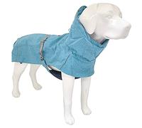 Crosses Abrigo de Senderismo para Perros Impermeable Acolchado Abrigo de Invierno con ThermopileEverest Turquesa, Talla 35 cm - 194 g