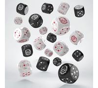 Crosshairs compact d6: black & pearl de q-workshop, dados para juegos