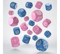Crosshairs compact d6: blue & pink de q-workshop, dados para juegos de