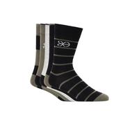 Crosshatch - Calcetines Medios Milato para Hombre - Packs de 5