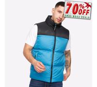 Crosshatch Demerley Diseño Hombre Moda Informal Urban Cálido Chaleco Azul