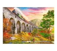 Crossing Glenfinnan Viaduct by Dominic Davison - Rompecabezas de 1000 piezas