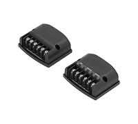 Crossover de Audio, Instalación Simple Divisor de Frecuencia de Altavoz de 2 Vías 2 Piezas Universal Negro para Automóvil