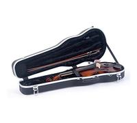 Crossrock ABS estuche moldeado para violín estilo mochila en negro (CRA800SVFBK)