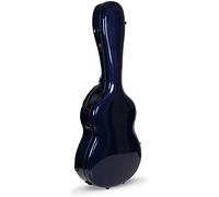 Crossrock Air Carbon Series Guitar Case Fits 4/4 Classic Guitar-100% Purity Carbon Fiber Flight Case, Protective Cover, Fixed & Removable Padding - Includes TSA Lock-Blue (CRF6030CBL)