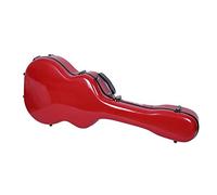 Crossrock Caja de fibra de vidrio de lujo para guitarra Grand Auditorium, rojo (CRF2020GARD)