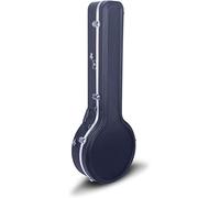 Crossrock Carcasa rígida moldeada ABS para resonador de 5 cuerdas, Gibson Tenor Banjo, Backpack Style(CRA861BJBK)