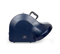 Crossrock CRA862FHBL - Funda rígida de ABS para cuerno francés con correa de hombro única, color azul