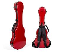 Crossrock CRF1000BURD - Funda rígida para ukelele de fibra de vidrio, acolchado de 15 mm, 5 pestillos