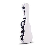 Crossrock CRF1000BUWT - Funda rígida para ukelele barítono (10 mm, 5 láminas), color blanco