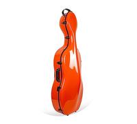Crossrock CRF2020CEFOR - Funda de fibra de vidrio con ruedas para celular de tamaño completo 4/4, incluye bolsa de música acolchada, 3 asas, correas de hombro extraíbles, cerradura de combinación,