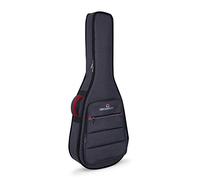 Crossrock CRSG107C - Estuche Guitarra Española, Bolsa de Guitarra clásica de tamaño Completo, Relleno de 10 mm, Mochila Disponible, Gris Oscuro (CRSG107CGR)