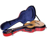 Crossrock Deluxe - Funda de Fibra de Vidrio para OM, Rojo, Classical, Clásico