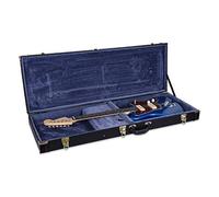 Crossrock Deluxe - Funda rígida de madera para guitarras eléctricas Jazzmaster y Jaguar, color negro (CRW600JMBK)