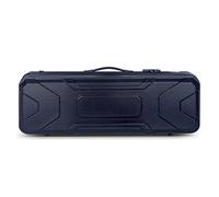 Crossrock, Estuche de mochila moldeado ABS con cremallera, violín de tamaño completo 4/4, negro (CRA420VFBK)