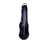 Crossrock Estuche de violín 4/4 con Forma de Compuesto de Carbono, protección Lista para Vuelo, Acolchado de suspensión, Correas de Mochila, construcción Ultraligera, Color Negro (CRF4020SVBK)
