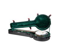 Crossrock Funda rígida Resistente a los arañazos para Banjos de 5 Cuerdas, con Cerradura TSA, Compartimento Interior, Color Negro (CRA980BJBK), Black, 5-String Resonator Banjo, Resonador de 5 Cuerdas