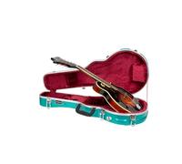 Crossrock Estuche para mandolina ABS, Azul Menta, F-Style Mandolin, Mandolina Estilo F