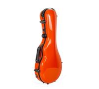 Crossrock Estuche para mandolina estilo F de fibra de vidrio, con compartimento para accesorios, correas de mochila, cerradura TSA naranja (CRF2020MFOR)