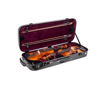 Crossrock Estuche para violín, Black, Double Violin Case, Estuche doble para violín