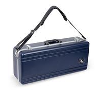 Crossrock Estuche rectangular para saxofón alto con correa de hombro simple, azul (CRA862ASBL-R)