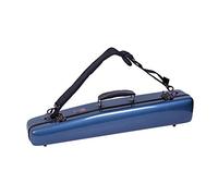 Crossrock Estuche recto para saxofón soprano, carcasa rígida de fibra de vidrio con correas de mochila, azul (CRF1000SSBL)