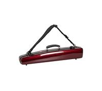 Crossrock Estuche recto para saxofón soprano, carcasa rígida de fibra de vidrio con correas de mochila, rojo (CRF1000SSRD)