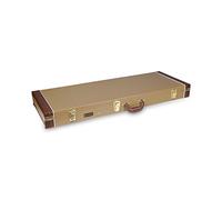 Crossrock - Estuche rígido de madera CRW600C con diseño de arco superior para guitarra acústica clásica con cuerdas de nailon, color tweed vintage