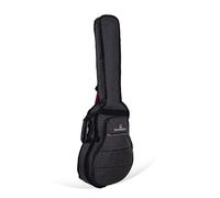 Crossrock Funda Acolchada para Guitarras eléctricas con Arco Inferior de 16", Cuerpo Hueco Archtop & Jazz Guitarras acústicas - Gris Oscuro