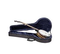Crossrock Funda de Espuma Ligera para resonador de 5 Cuerdas y Banjo Gibson Tenor, con Correas Desmontables, Compartimento para Accesorios y Bolsillo Externo, Gris Oscuro (CRP200BJDG)