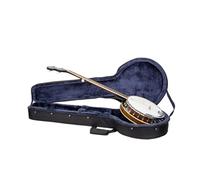 Crossrock Funda de Espuma Ligera para resonador de 5 Cuerdas y Banjo Gibson Tenor, con Correas Desmontables, Compartimento para Accesorios y Bolsillo Externo, Color Negro (CRP200BJBK-1)