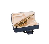 Crossrock Funda de espuma para saxofón alto, bolsa ligera azul con exterior estructurado, interior de felpa y bolsillos de almacenamiento (CRP300ASBL-R)