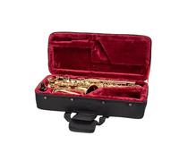 Crossrock Funda de espuma para saxofón alto | Bolsa ligera negra con tela moderna, interior de felpa y compartimentos de almacenamiento (CRP300ASBK-R)