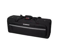 Crossrock Funda de espuma para saxofón tenor Bb | Bolsa ligera negra con tela moderna, interior de felpa y compartimentos de almacenamiento (CRP300TSBK-R)