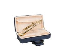 Crossrock Funda de Espuma para Trompeta BB | Bolsa Ligera Azul con Exterior Estructurado, Interior de Felpa y Bolsillos de Almacenamiento (CRP300TRBL-R)