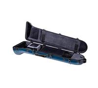 Crossrock Funda de fibra de vidrio apta para disparadores F o trombones rectos con correas de hombro extraíbles, color azul (CRF1020TBBL)