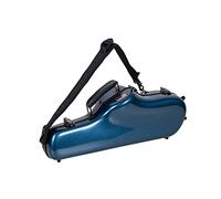 Crossrock Funda de Fibra de Vidrio para saxofón Alto con Correas de Hombro extraíbles, Color Azul (CRF1020ASBL)