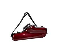Crossrock Funda de fibra de vidrio para saxofón alto con correas de hombro extraíbles, color rojo (CRF1020ASRD)