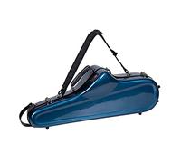 Crossrock Funda de Fibra de Vidrio para saxofón Tenor con Correas de Hombro extraíbles, Azul (CRF1020TSBL)