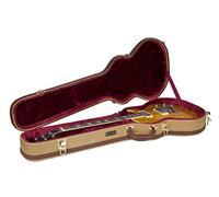 Crossrock Funda de Madera para Guitarras eléctricas Les Paul, Tweed de Vinilo (CRW620LTW)
