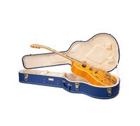 Crossrock Funda para Guitarra eléctrica Archtop/Hollow Body/Jazz de 40.6 cm, Compatible con Gretsch Electromatic, Ibanez, Epiphone, Gibson ES Series, Azul Vibrante (CRW520JA16VB)