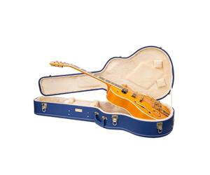 Crossrock Funda para Guitarra eléctrica Archtop/Hollow Body/Jazz de 40.6 cm, Compatible con Gretsch Electromatic, Ibanez, Epiphone, Gibson ES Series, Azul Vibrante (CRW520JA16VB)