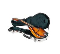 Crossrock Funda para mandolina de fibra de vidrio, se adapta tanto a estilos A como F, correas acolchadas, compartimento para accesorios, acolchado fijo y extraíble, incluye cerradura TSA, color