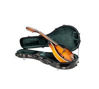 Crossrock Funda para mandolina Estilo A de Fibra de Vidrio, con Compartimento para Accesorios, Correas de Mochila, Cerradura TSA, Negro (CRF2020MABK), Black, A-Style