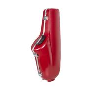 Crossrock Funda para saxofón tenor | Carcasa rígida moldeada de ABS con bolsillo para accesorios, bloqueo de seguridad y tiras desmontables, color rojo (CRA862TSRD)