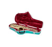 Crossrock Funda para saxofón tenor | Carcasa rígida moldeada de ABS con bolsillo para accesorios, bloqueo de seguridad y correa desmontable, color azul menta (CRA862TSMB), Azul menta, Tenor Sax, Funda