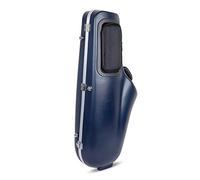 Crossrock Funda para saxofón tenor, con correa de hombro extraíble, bolsillo para accesorios, pestillo de bloqueo, color azul (CRA860TSBL)