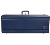 Crossrock Funda para saxofón tenor moldeado ABS, rectangular, con una sola correa de hombro azul (CRA861TSBL-R)