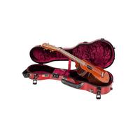 Crossrock Funda para ukelele soprano, se adapta hasta 21 pulgadas, carcasa rígida 100% fibra de vidrio con cierres de marca, cerradura TSA, compartimento para accesorios y correas desmontables, color